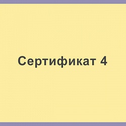 Сертификат 4